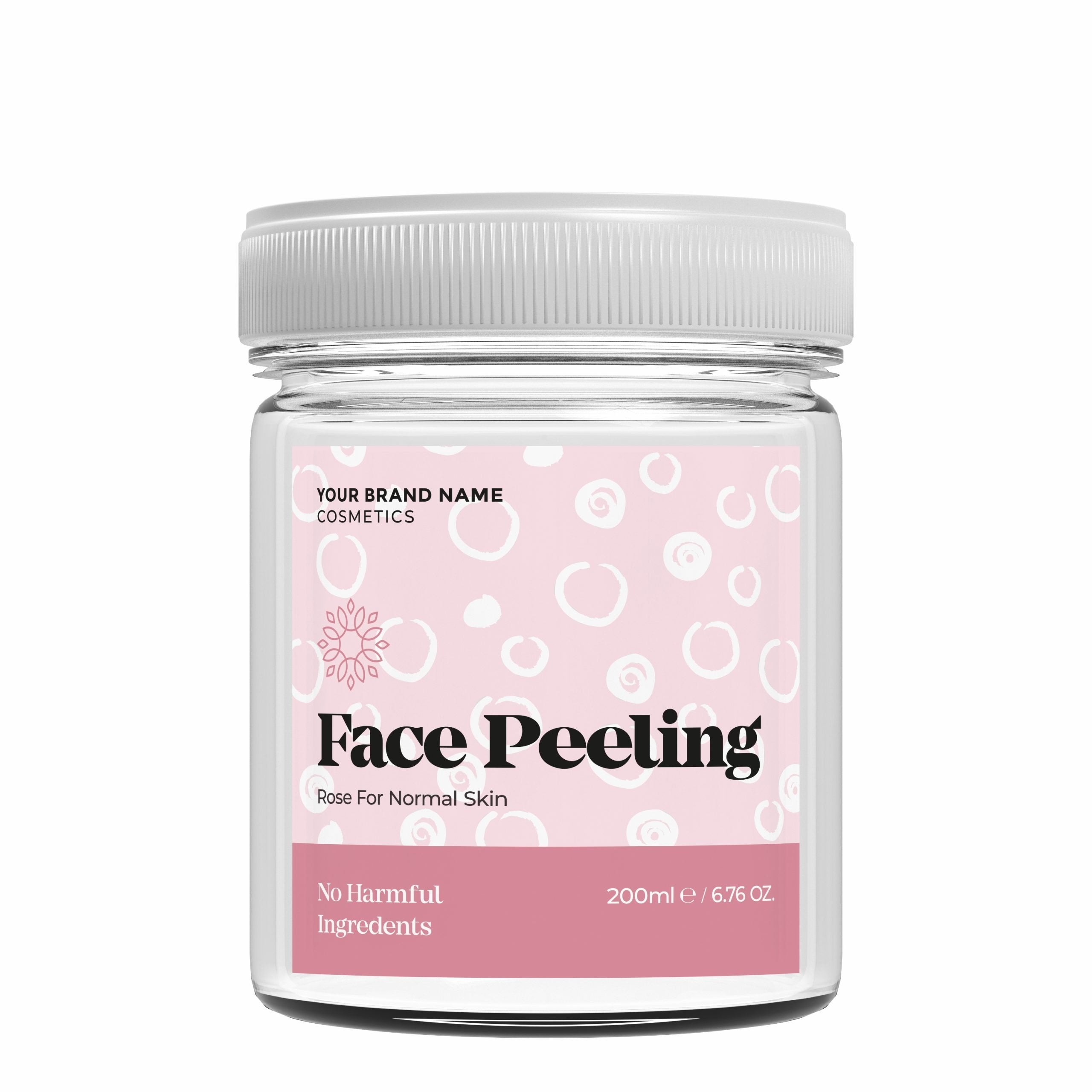 Face Scrub Rose - 200 ml. - Made By Nature Labs - Private Label Natural Skin Care &amp; Cosmetics 