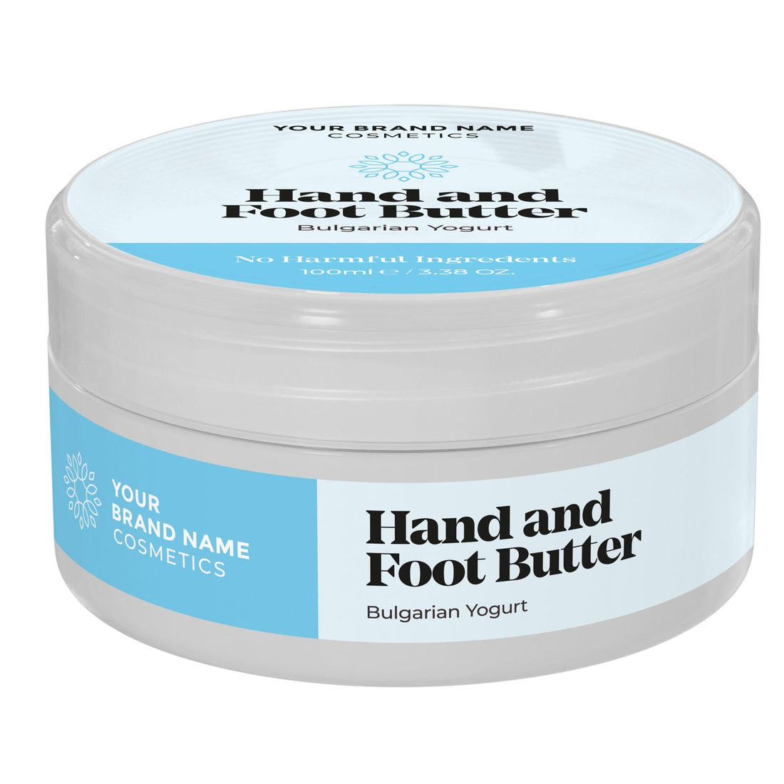 Hand And Foot Butter Bulgarian Yogurt - 100ml - Made By Nature Labs - Private Label Natural Skin Care &amp; Cosmetics 