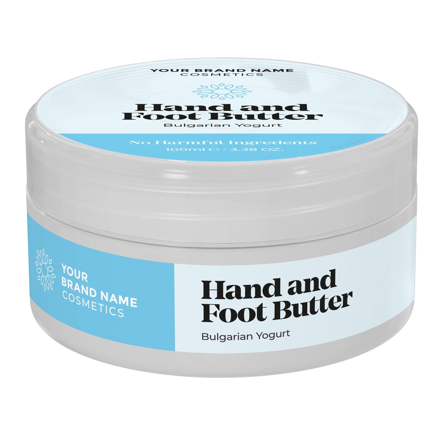 Hand And Foot Butter Bulgarian Yogurt - 100ml - Made By Nature Labs - Private Label Natural Skin Care &amp; Cosmetics 