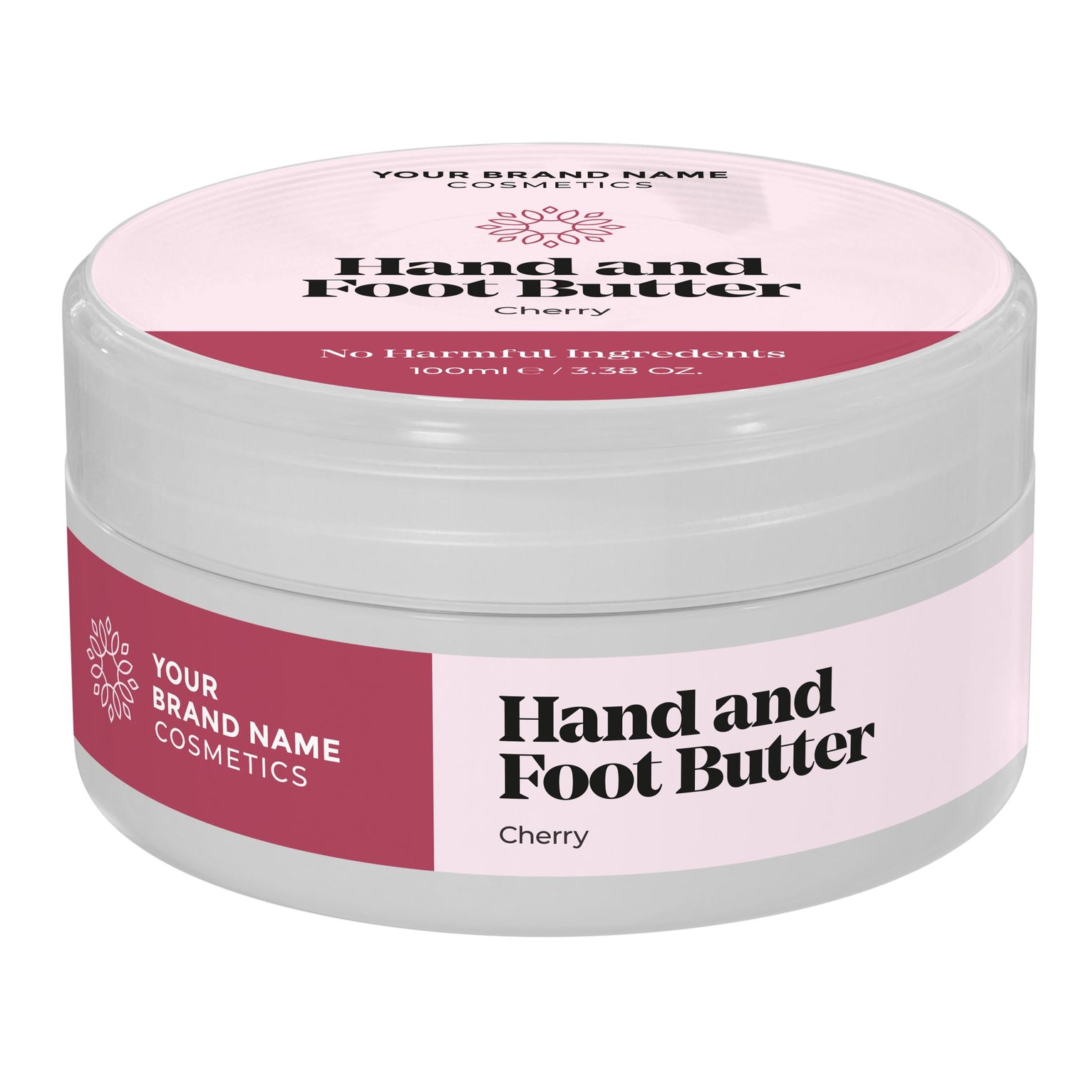 Hand And Foot Butter Cherry - 100ml - Made By Nature Labs - Private Label Natural Skin Care &amp; Cosmetics 