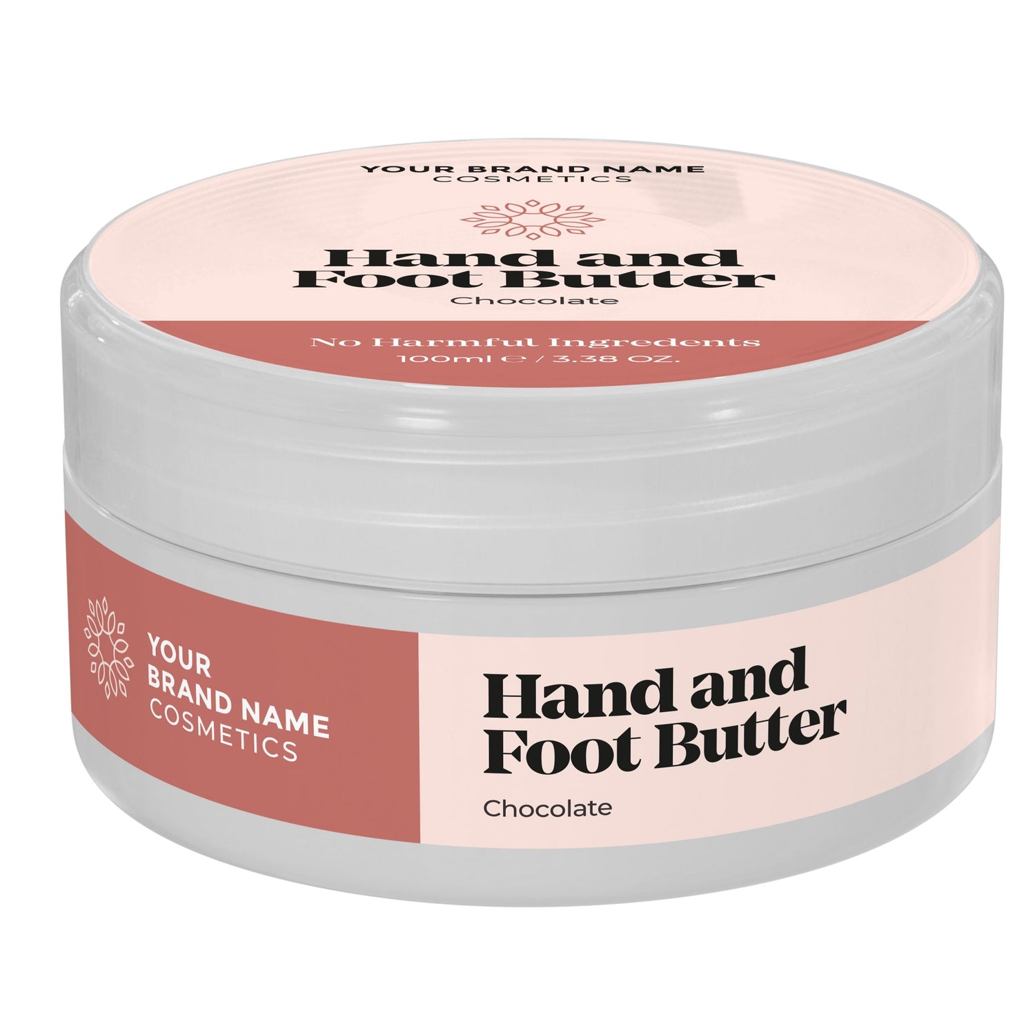 Hand And Foot Butter Chocolate - 100ml - Made By Nature Labs - Private Label Natural Skin Care &amp; Cosmetics 