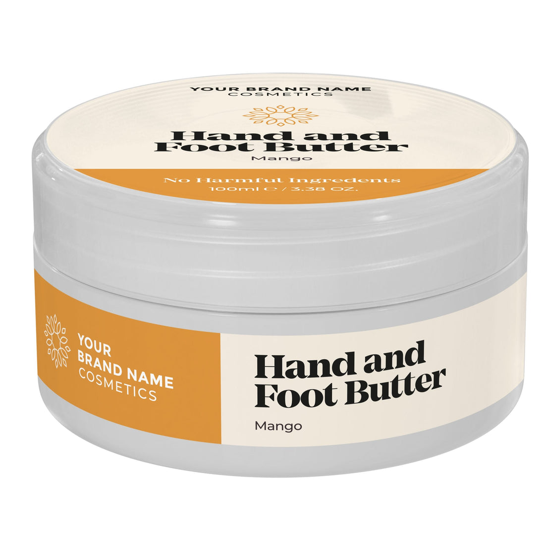 Hand And Foot Butter Mango – 100ml - Made By Nature Labs - Private Label Natural Skin Care &amp; Cosmetics 