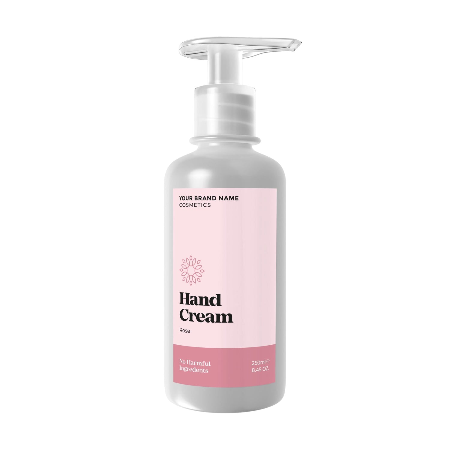 Hand And Foot Cream Rose - 250 ml. - Made By Nature Labs - Private Label Natural Skin Care &amp; Cosmetics 