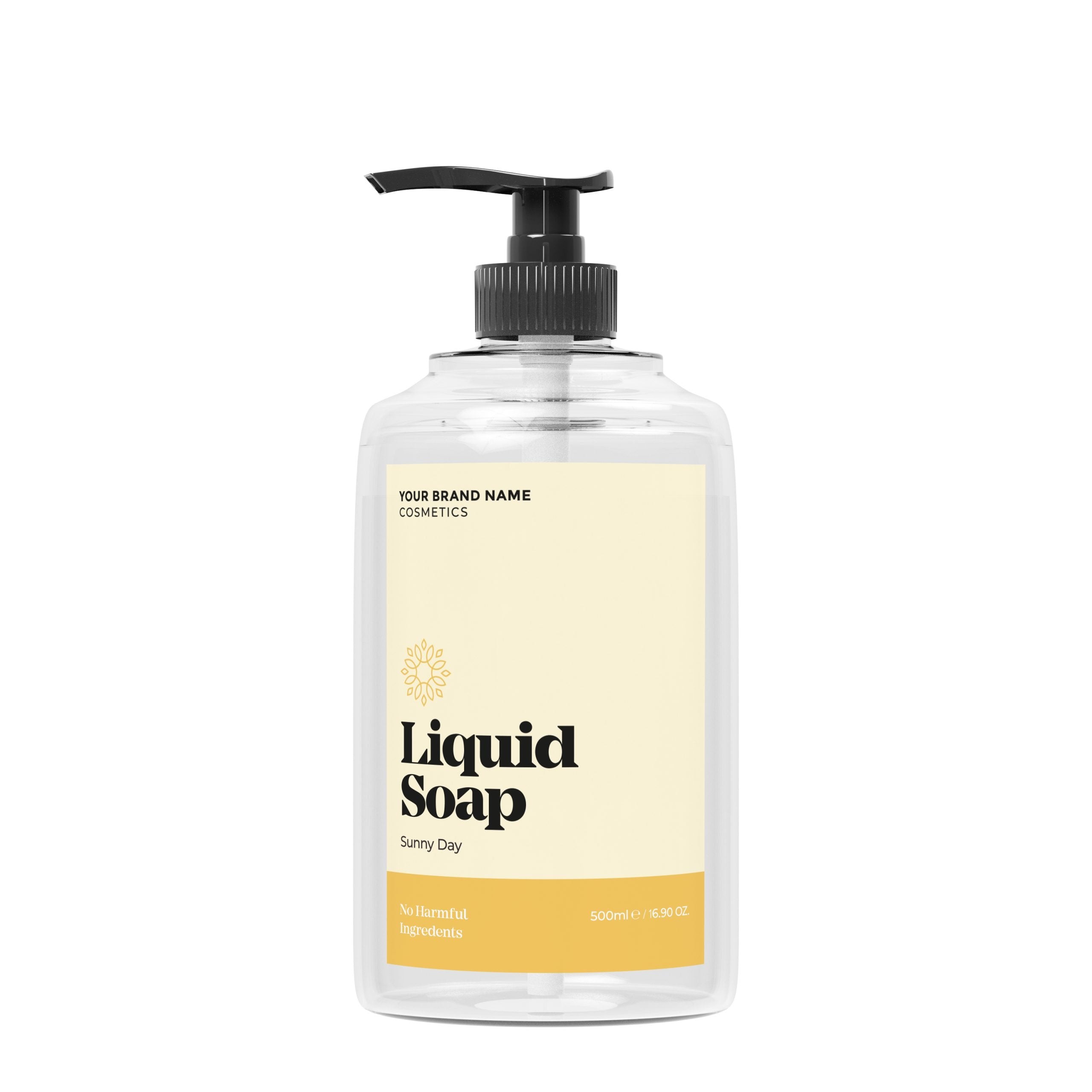 Sunny Peach &amp; Vanilla Liquid Soap - 500 ml. - Made By Nature Labs - Private Label Natural Skin Care &amp; Cosmetics 