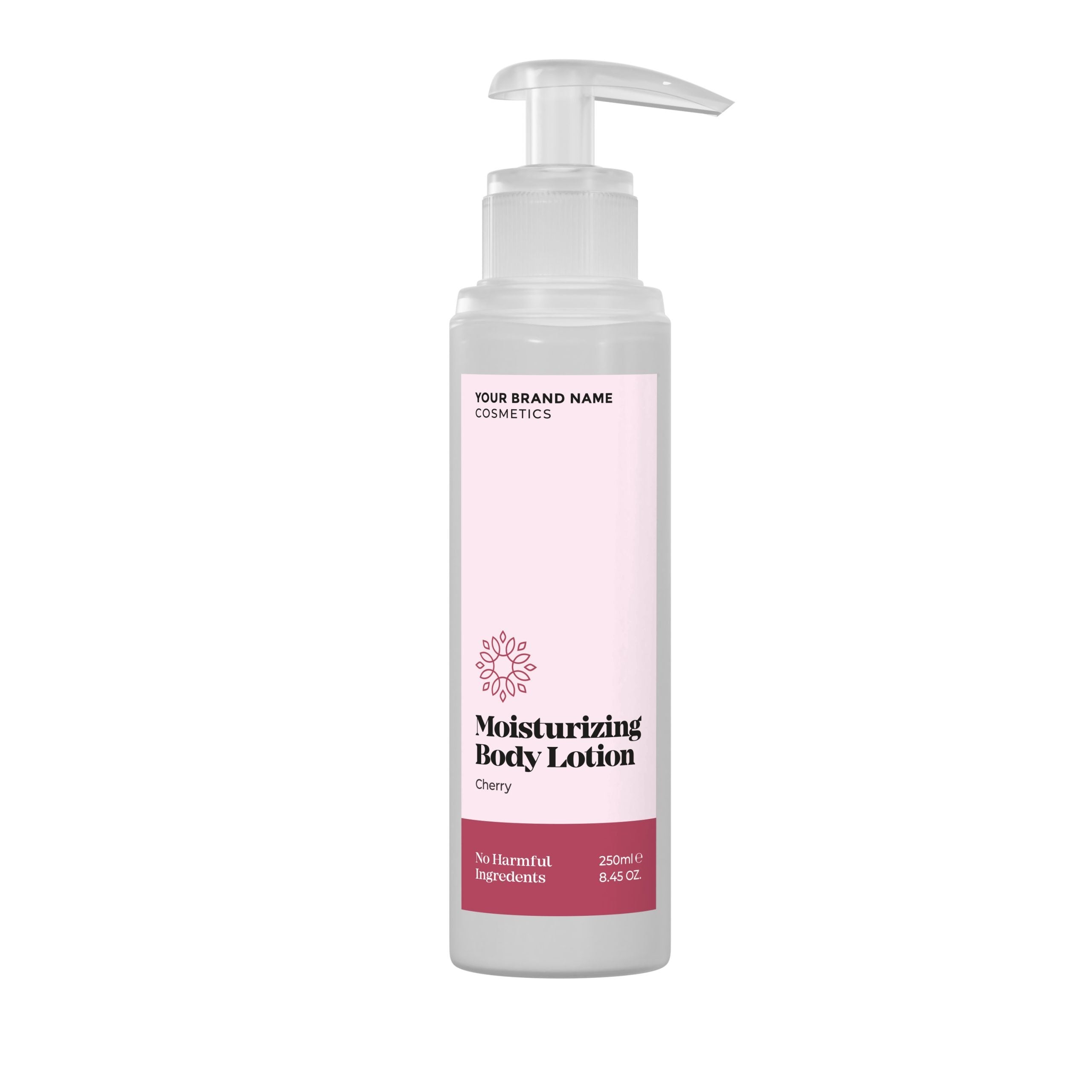 Moisturizing Body Lotion Cherry - 250 ml. - Made By Nature Labs - Private Label Natural Skin Care &amp; Cosmetics 