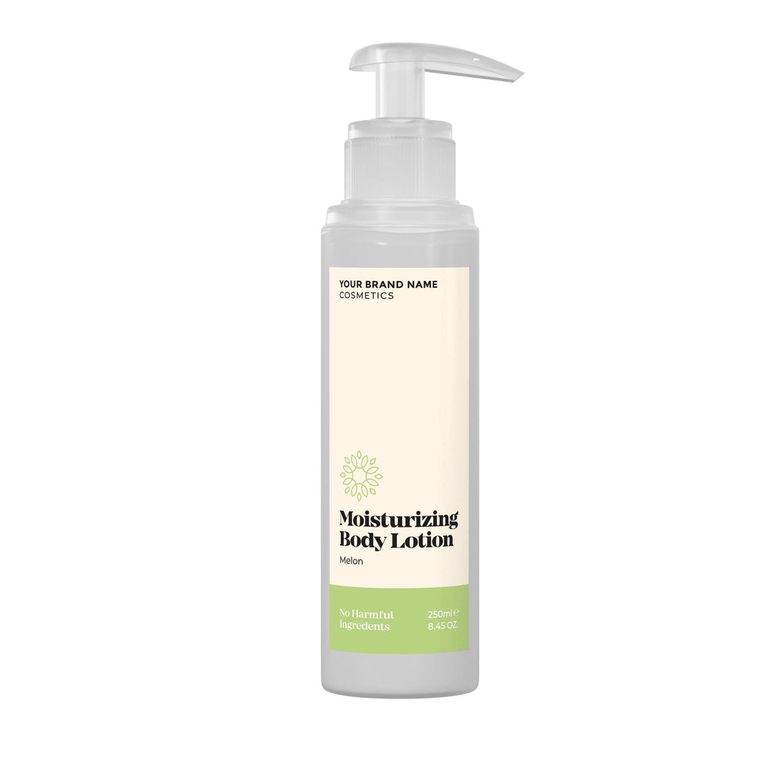 Moisturizing Body Lotion Melon - 250 ml. - Made By Nature Labs - Private Label Natural Skin Care &amp; Cosmetics 