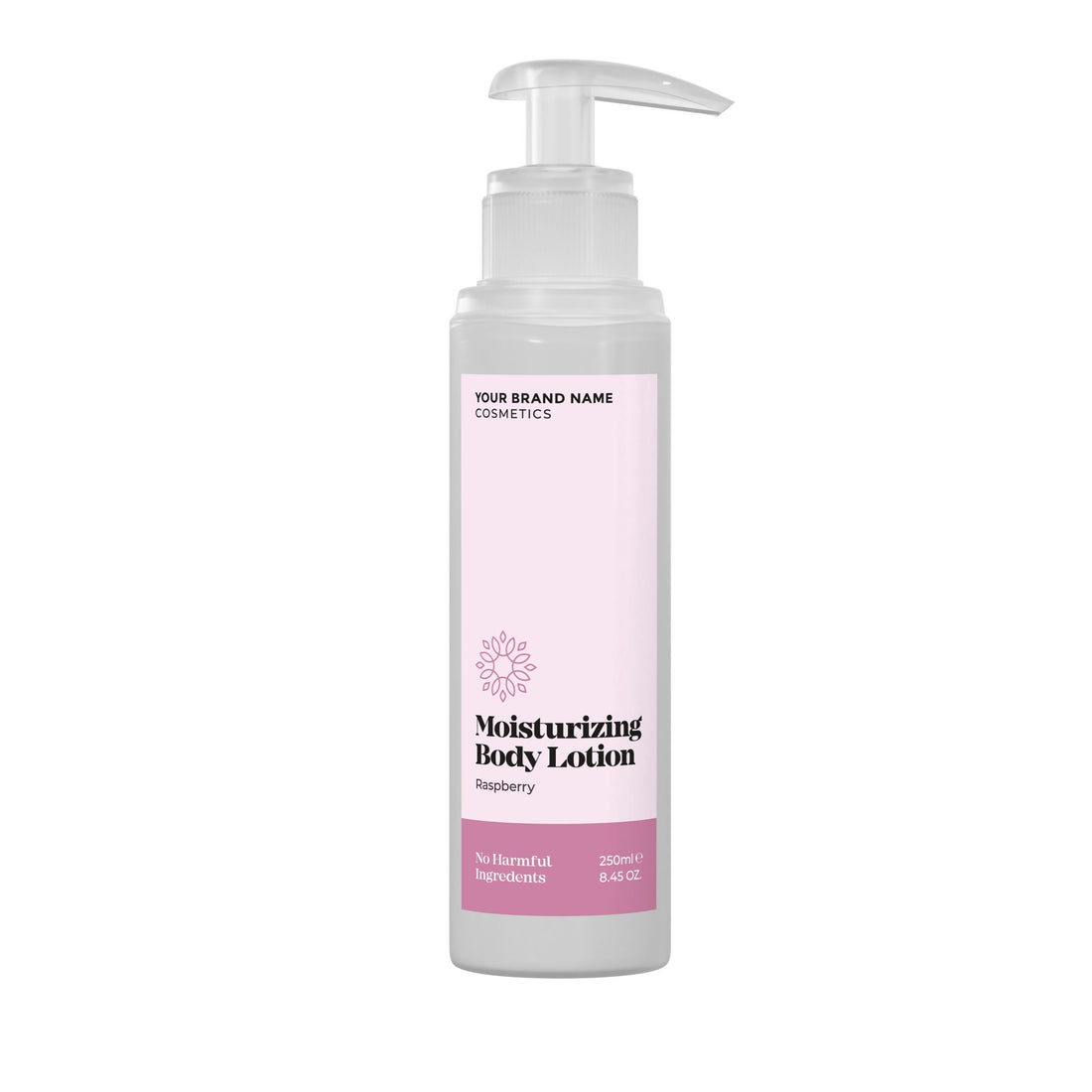 Moisturizing Body Lotion Raspberry - 250 ml. - Made By Nature Labs - Private Label Natural Skin Care &amp; Cosmetics 