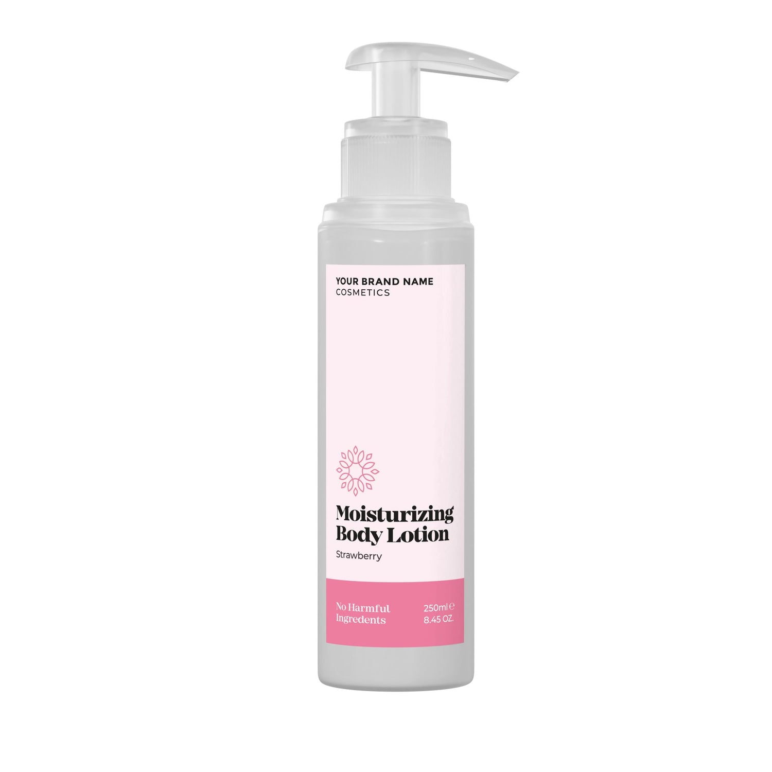 Moisturizing Body Lotion Strawberry - 250 ml. - Made By Nature Labs - Private Label Natural Skin Care &amp; Cosmetics 