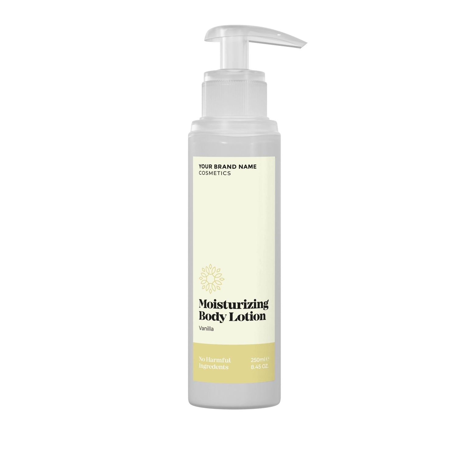 Moisturizing Body Lotion Vanilla - 250 ml. - Made By Nature Labs - Private Label Natural Skin Care &amp; Cosmetics 