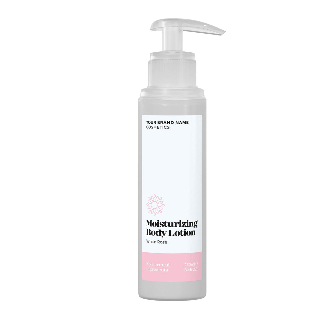 Moisturizing Body Lotion White Rose - 250 ml. - Made By Nature Labs - Private Label Natural Skin Care &amp; Cosmetics 