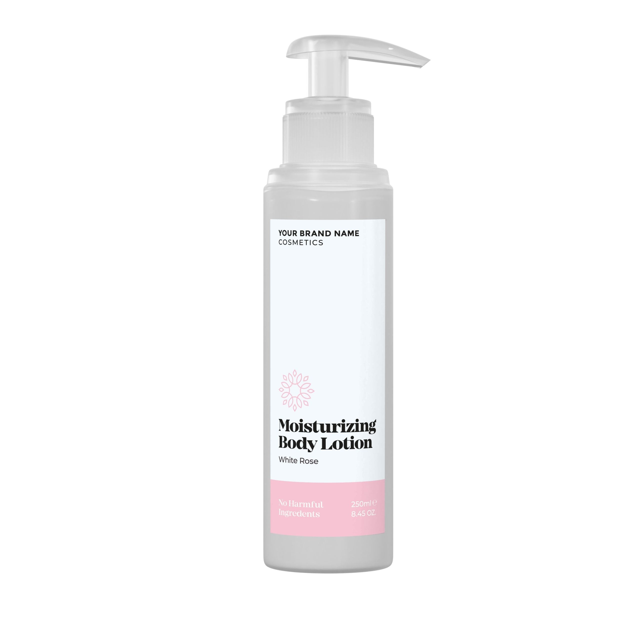 Moisturizing Body Lotion White Rose - 250 ml. - Made By Nature Labs - Private Label Natural Skin Care &amp; Cosmetics 