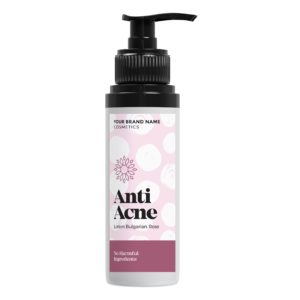 Face Lotion with Damask Rose - for acne prone skin - 100ml