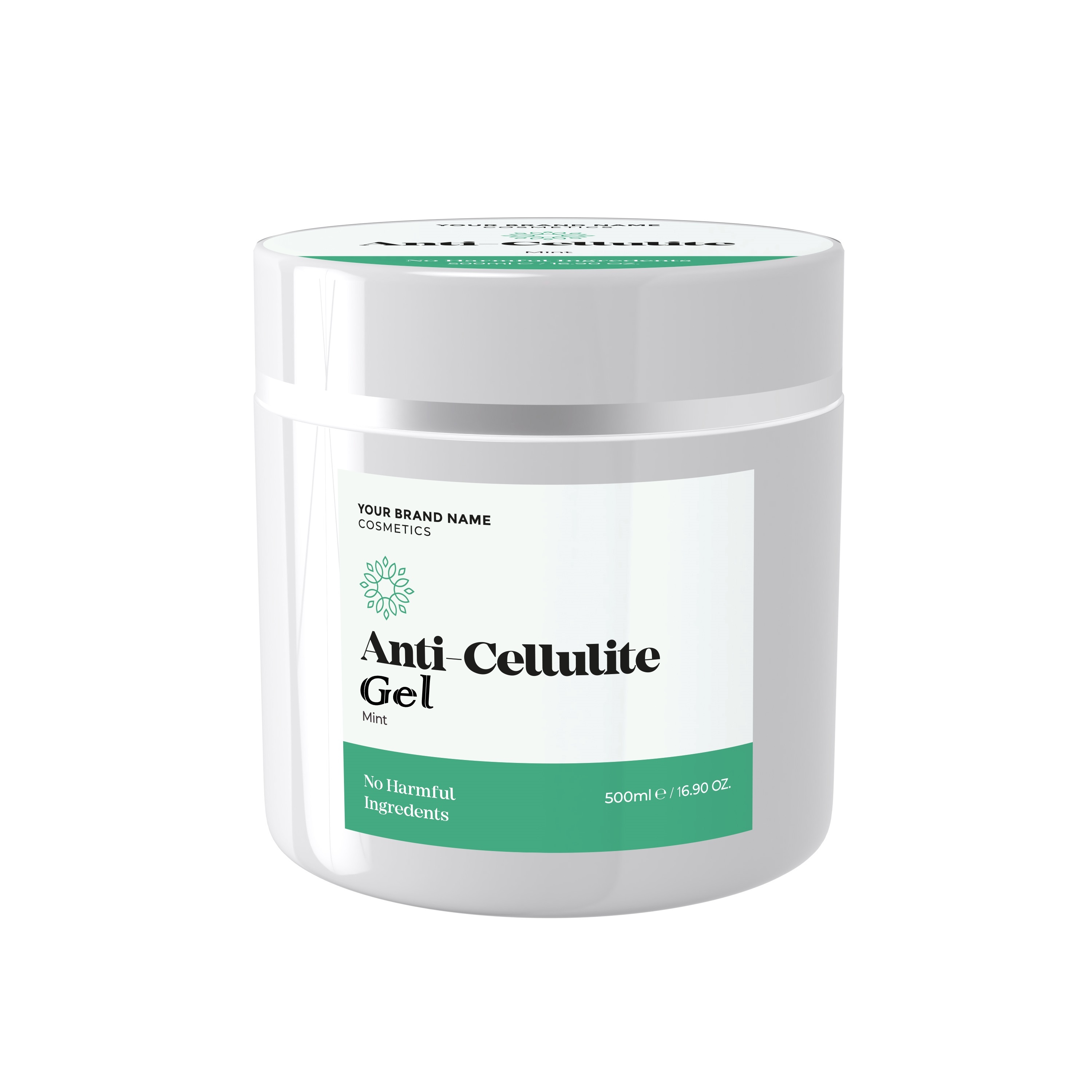 Anti Cellulite Gel Mint 500ml Made By Nature Labs Private Label Natural Cosmetics And Skin Care Products Made In Europe