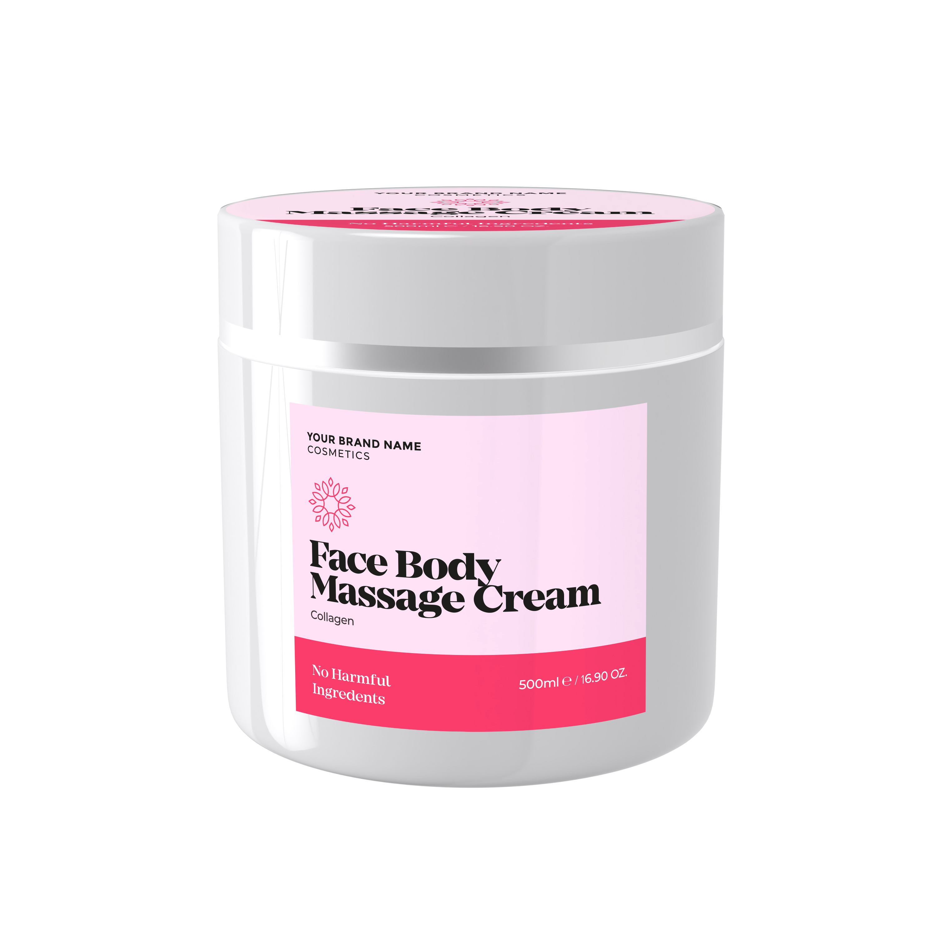 Face Body Massage Cream Collagen 500ml Made By Nature Labs